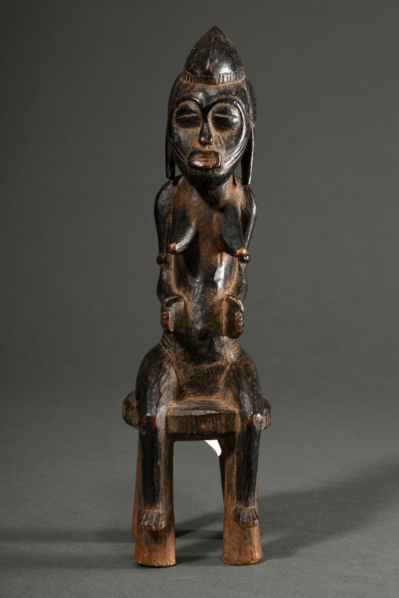 Kleine weibliche "Tugubele" Figur der Senufo, West Afrika/ Elfenbeinküste, 1. Hälfte 20.Jh., Frau a - Bild 3 aus 11