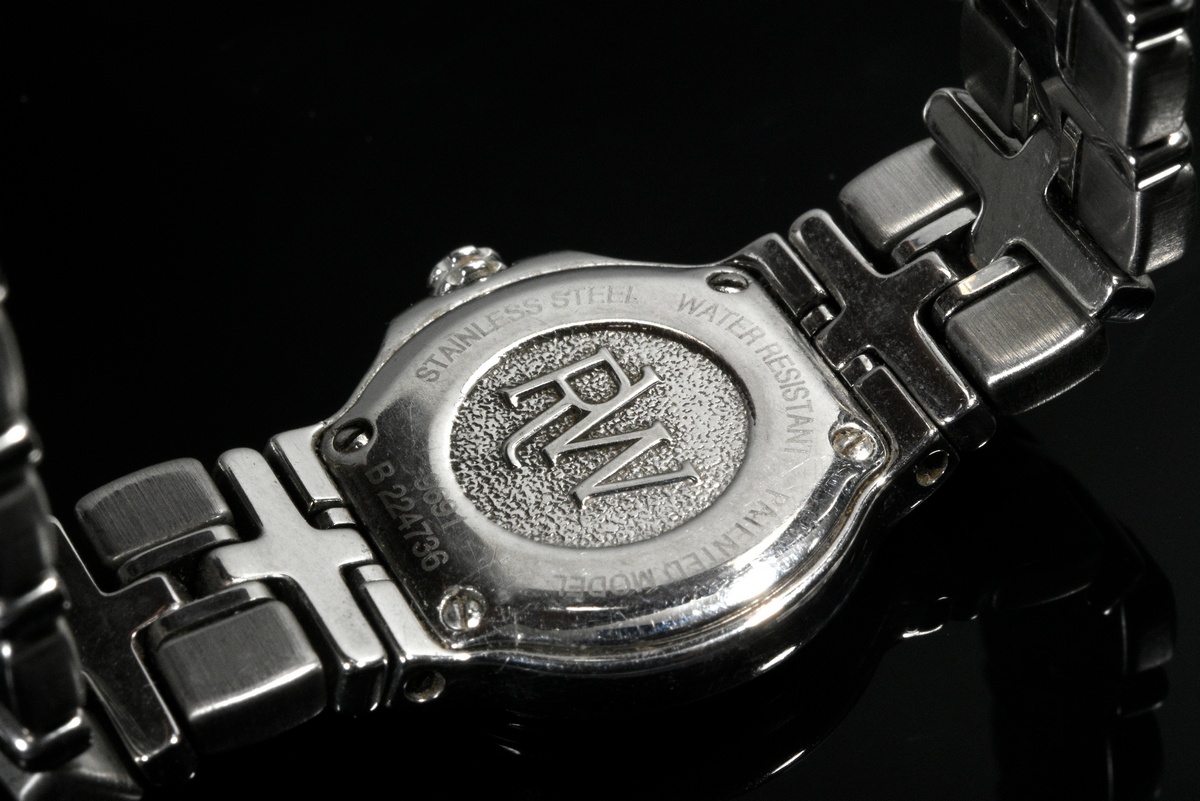 Raymond Weil stainless steel Parsifal wristwatch with brilliant- and octagonal-cut diamonds (total  - Image 3 of 4