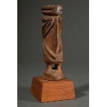 "Hamba" figure of the Chokwe, Central Africa/ Angola, early 20th c., wooden abstract trunk figure a