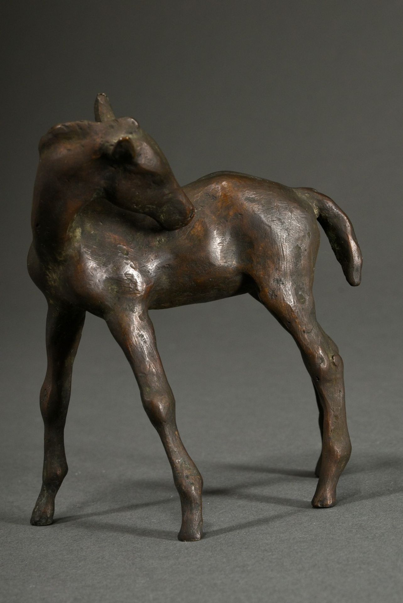 3 Strahlendorff-Eilers, Friderun von (1916-2011) "Foals", patinated bronze, each sign., h. 4.5-18.4 - Image 8 of 9