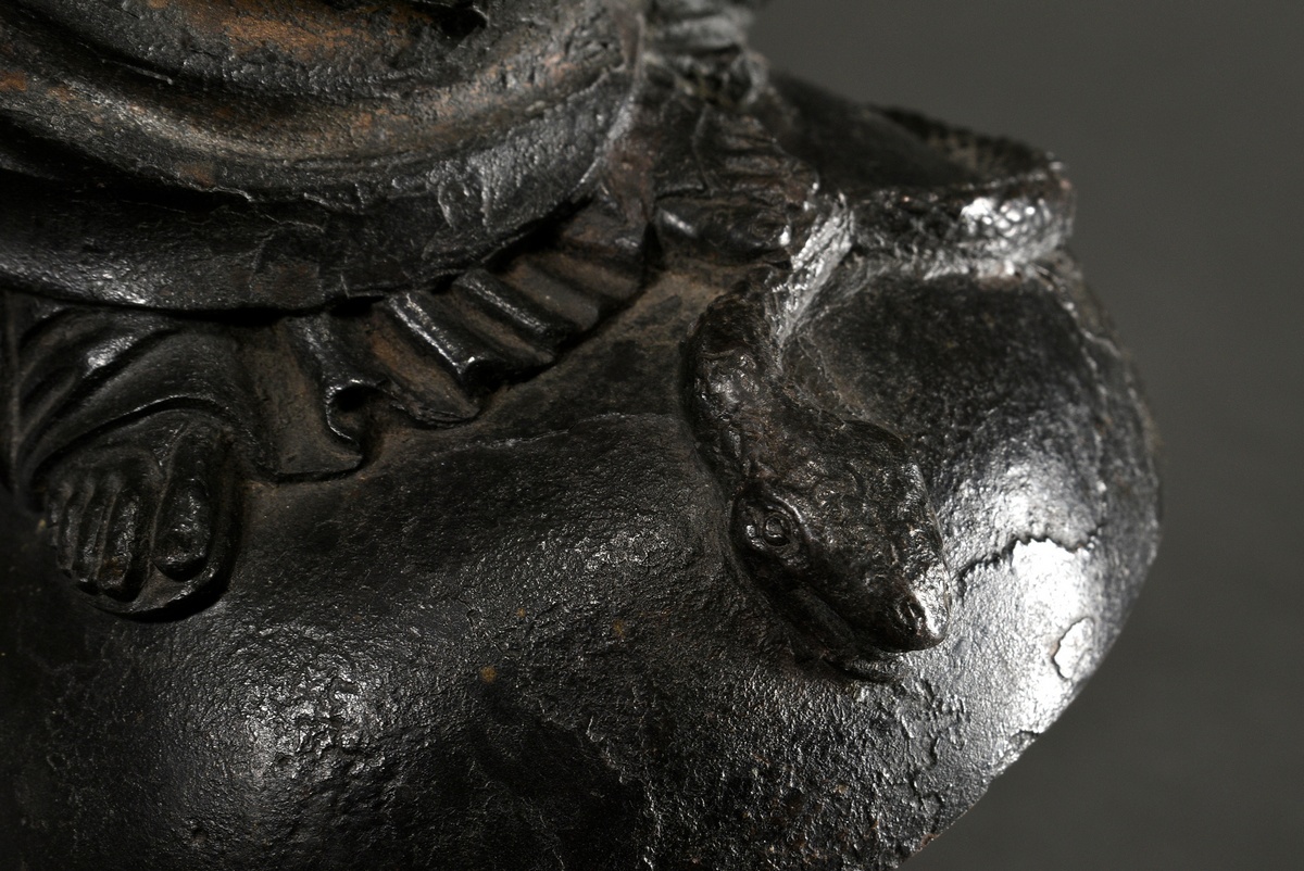 Cast metal "Maria Immaculata" in the Dutch style of the 17th century, h. 31cm, various damages - Image 6 of 11