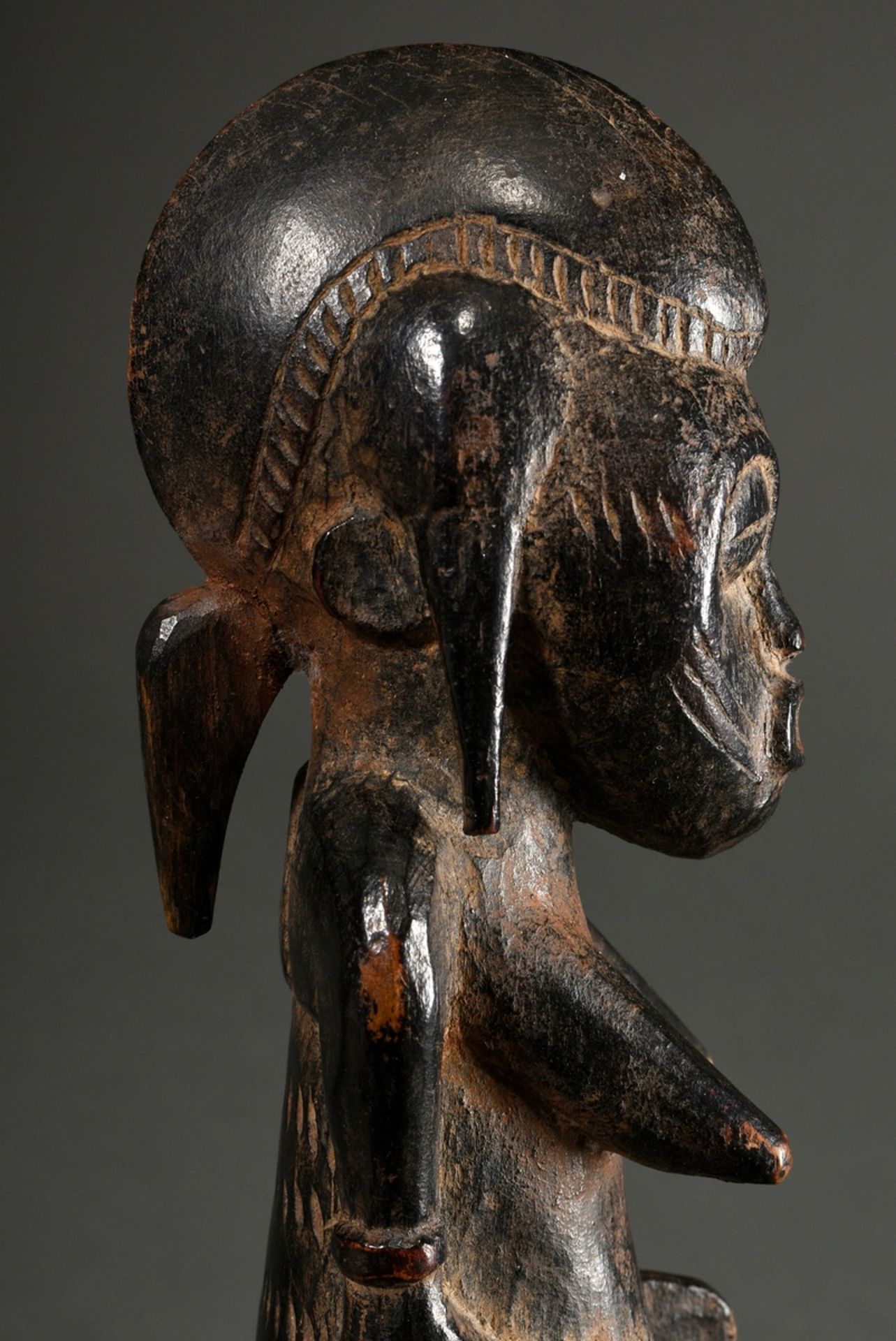 Kleine weibliche "Tugubele" Figur der Senufo, West Afrika/ Elfenbeinküste, 1. Hälfte 20.Jh., Frau a - Bild 6 aus 11