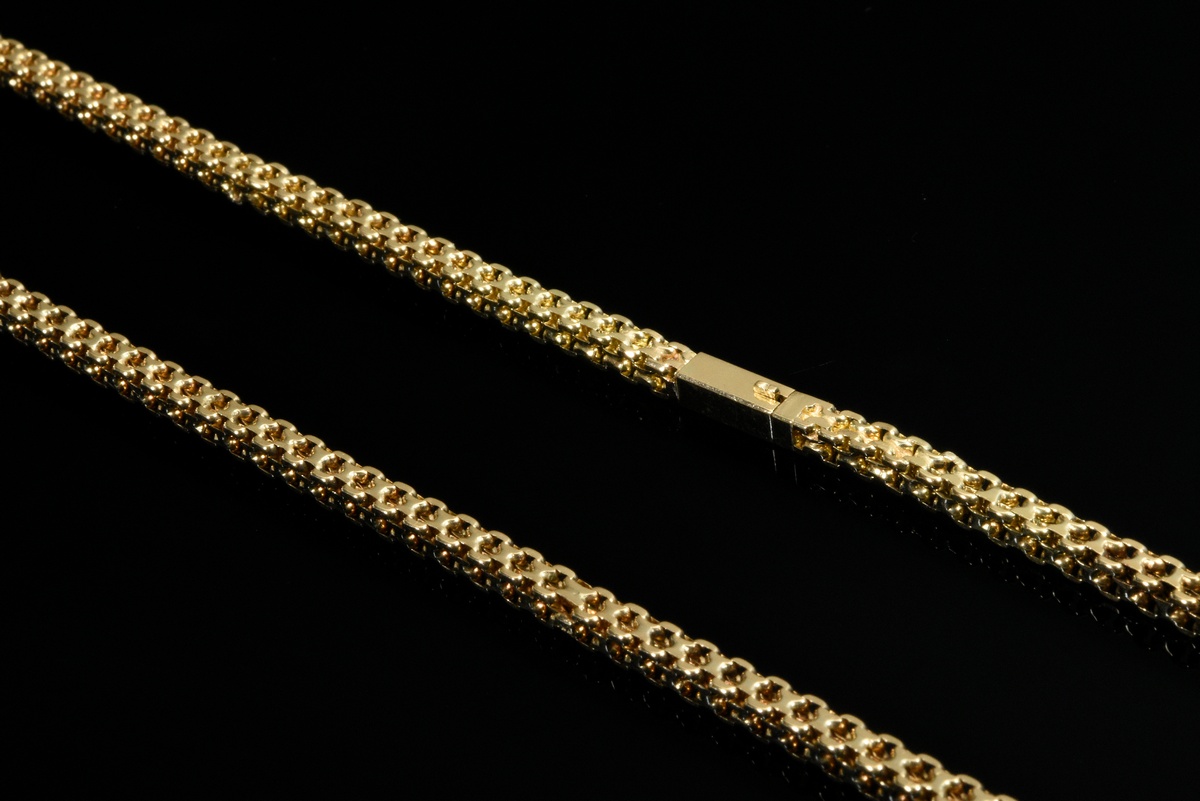 Heavy yellow gold 750 sautoir chain, 78.5g, l. 94cm, signs of wear - Image 2 of 2