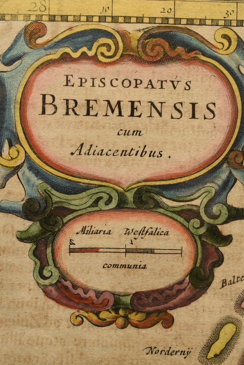 Jansson, Jan (1588-1664) probably ‘Episcopatus Bremensis com Adiacentibus’ (Bremen and surroundings - Image 3 of 4