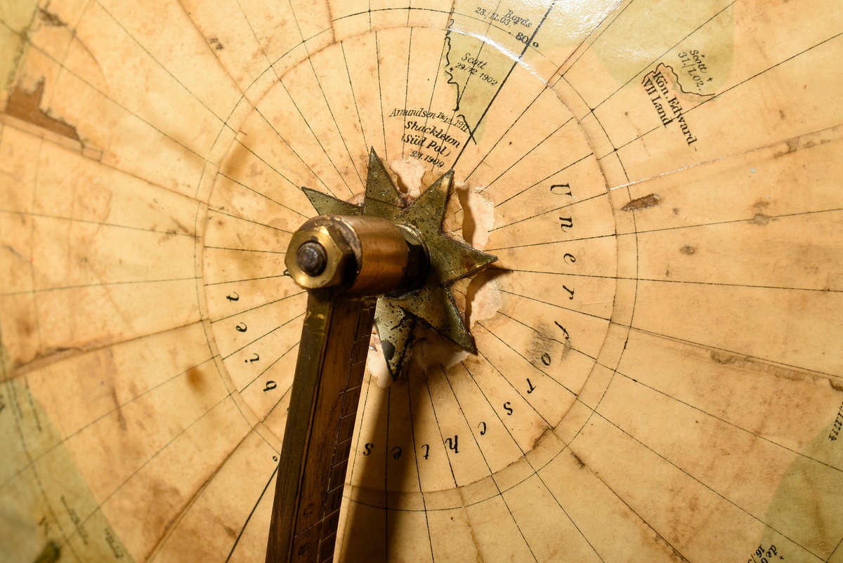 Large world traffic globe of the steamship company Norddeutscher Lloyd Bremen, made in the cartogra - Image 6 of 7