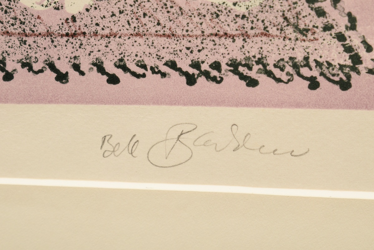 Bachem, Bele (1916-2005) 'Winter Sleep' 1976, colour lithograph, sign./titl. below, PM 49.3x63.4cm  - Image 3 of 3