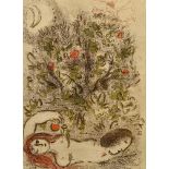 Chagall, Marc (1887-1985) „Paradies“ 1960, Farblithographie, 35,3x26cm (m.R. 50,5x43cm)