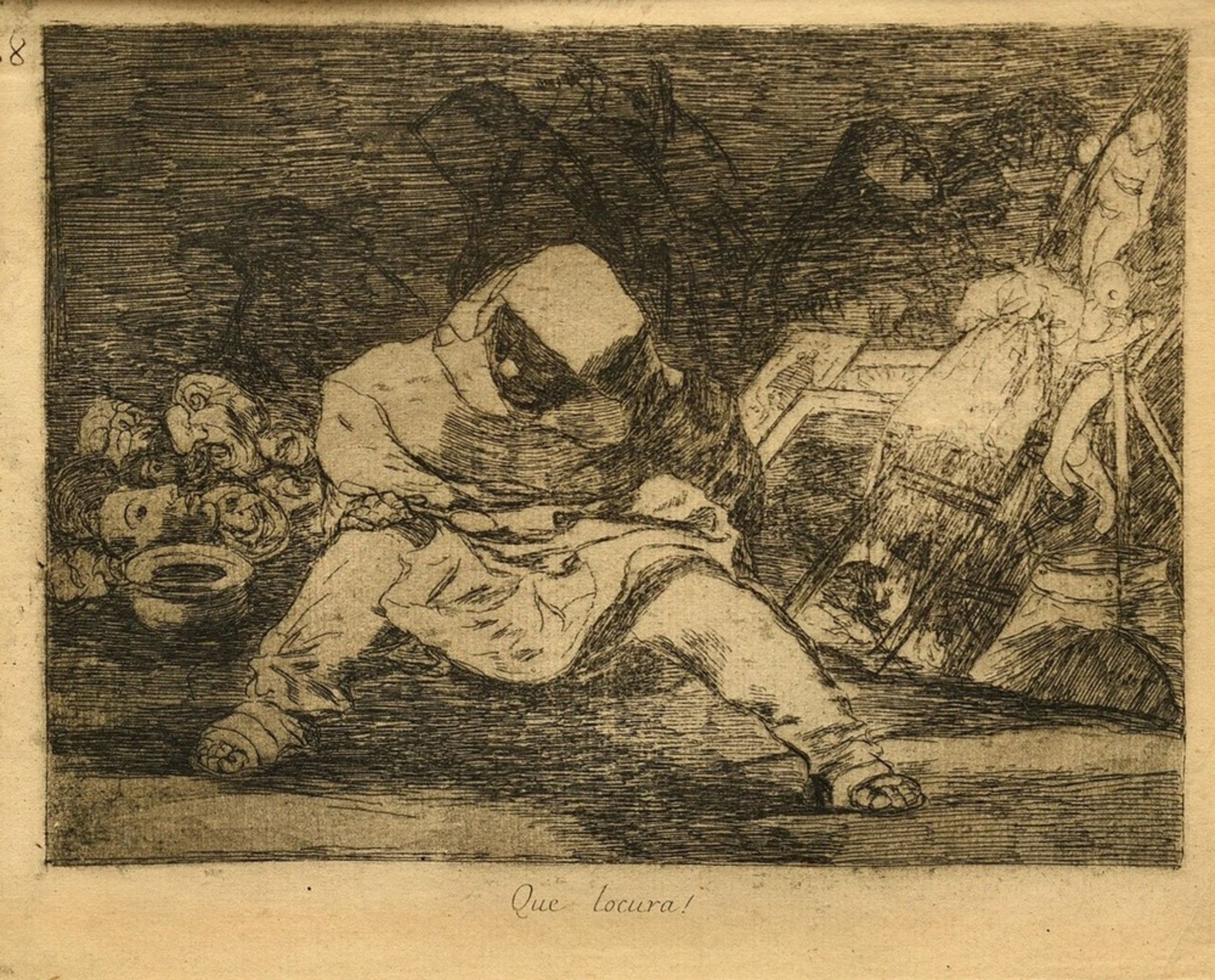 Goya, Francisco de (1746-1828) ‘Que Locura!’ 1810/1863, etching, from: ‘Los Desastres de la Guerra’