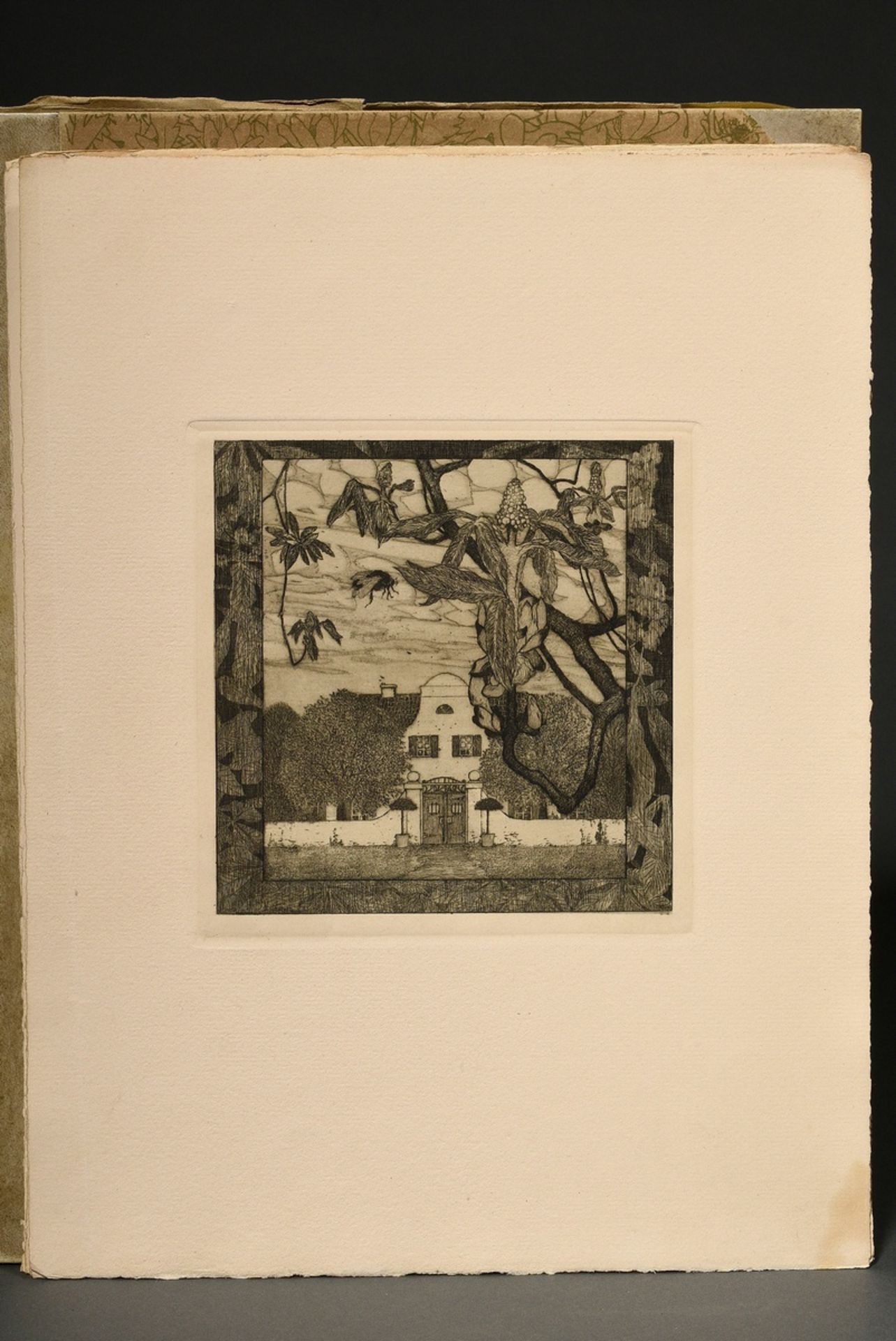 Vogeler, Heinrich (1872-1942) "An den Frühling" 1899/1901, portfolio with 10 etchings and prelimina - Image 14 of 25