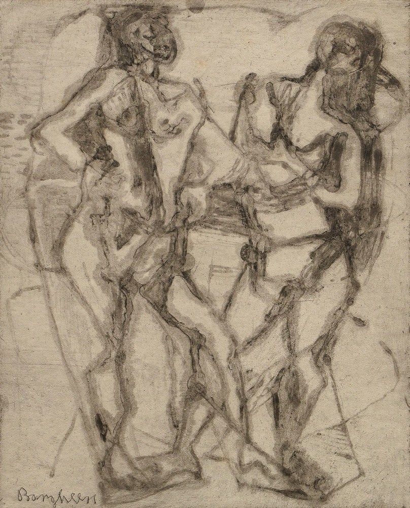 Bargheer, Eduard (1901-1979) 'Two Bathers' 1948, etching, 2/50, sign./dat. lower right, sign. in th