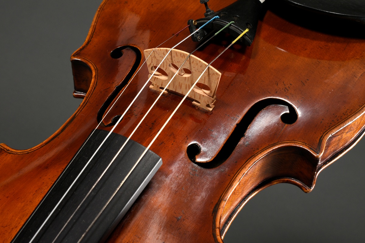 Italian master violin, 1st half 19th century, label inside "Domenico Geroni Brescia anno 1836", spl - Image 8 of 21