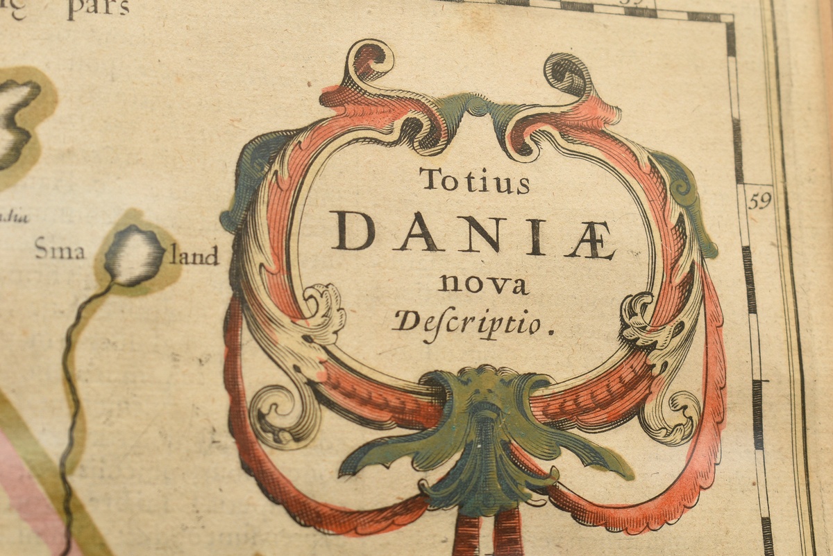 Hondius, Henricus II (1597-1651) ‘Totius Daniae nova Descriptio’ (Denmark and the south coast of Sw - Image 4 of 7