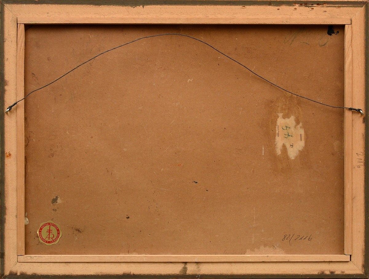 Popp, Jon (1862-1953) "Oriental Horsemen", oil/painting cardboard, sign. l.r., 35,5x49cm (w.f. 42,5 - Image 4 of 6