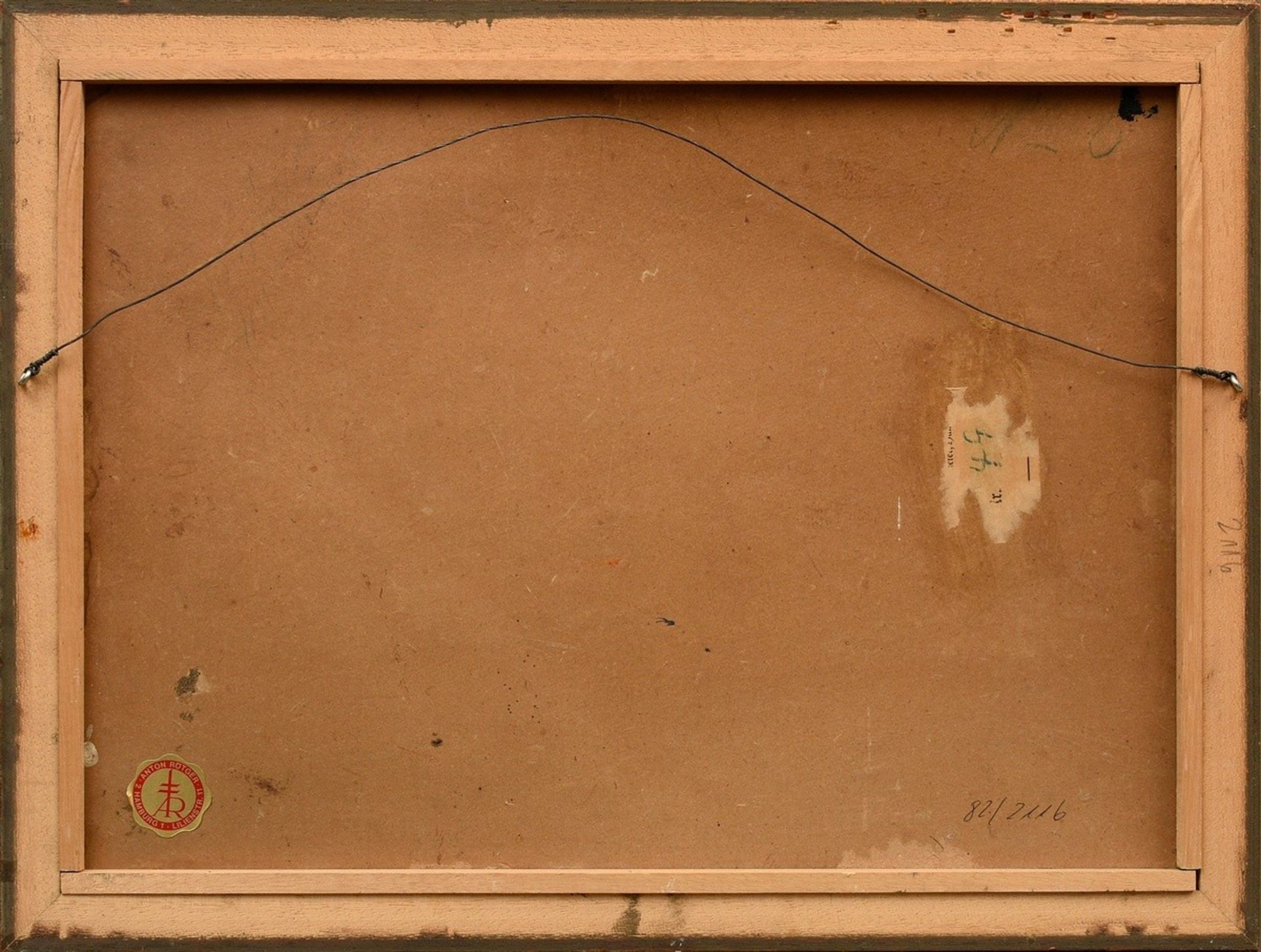 Popp, Jon (1862-1953) "Orientalische Reiter", Öl/Malkarton, u.l. sign., 35,5x49cm (m.R. 42,5x56cm), - Bild 4 aus 6