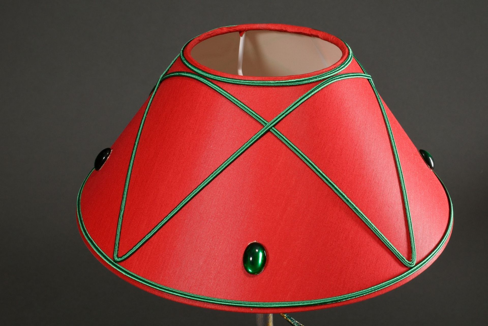 Casenove, Pierre (*1943) "Jaume" Tischlampe, Metallguss farbig bemalt, elektrifiziert, H. 62cm, 1 L - Bild 2 aus 4