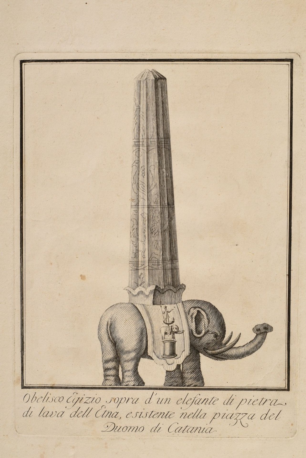 3 Diverse Kupferstiche "Elefanten": 1x aus Mœurs et coutumes des peuples, 1811-1814; 1x nach der Sk - Bild 5 aus 7