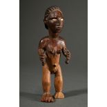 Figure of Bembe in Kingwe style (acc. Rahoul Lehuard), Central Africa/ Congo (DRC), wood with paint