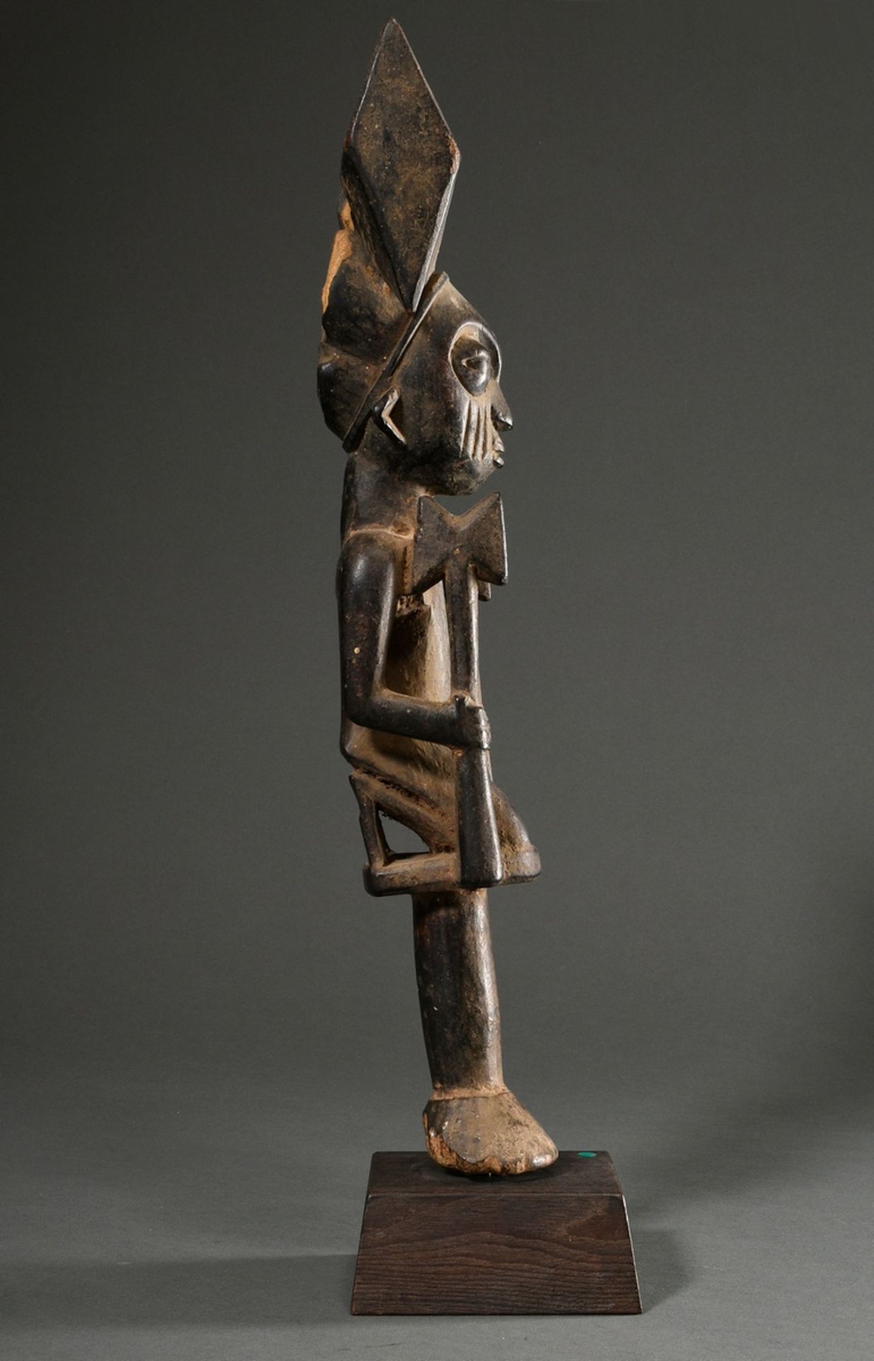 "Shango" Stab aus einer bekannten Werkstatt der Yoruba, West Afrika/ Nigeria, 1. Hälfte 20.Jh., sch - Bild 4 aus 12