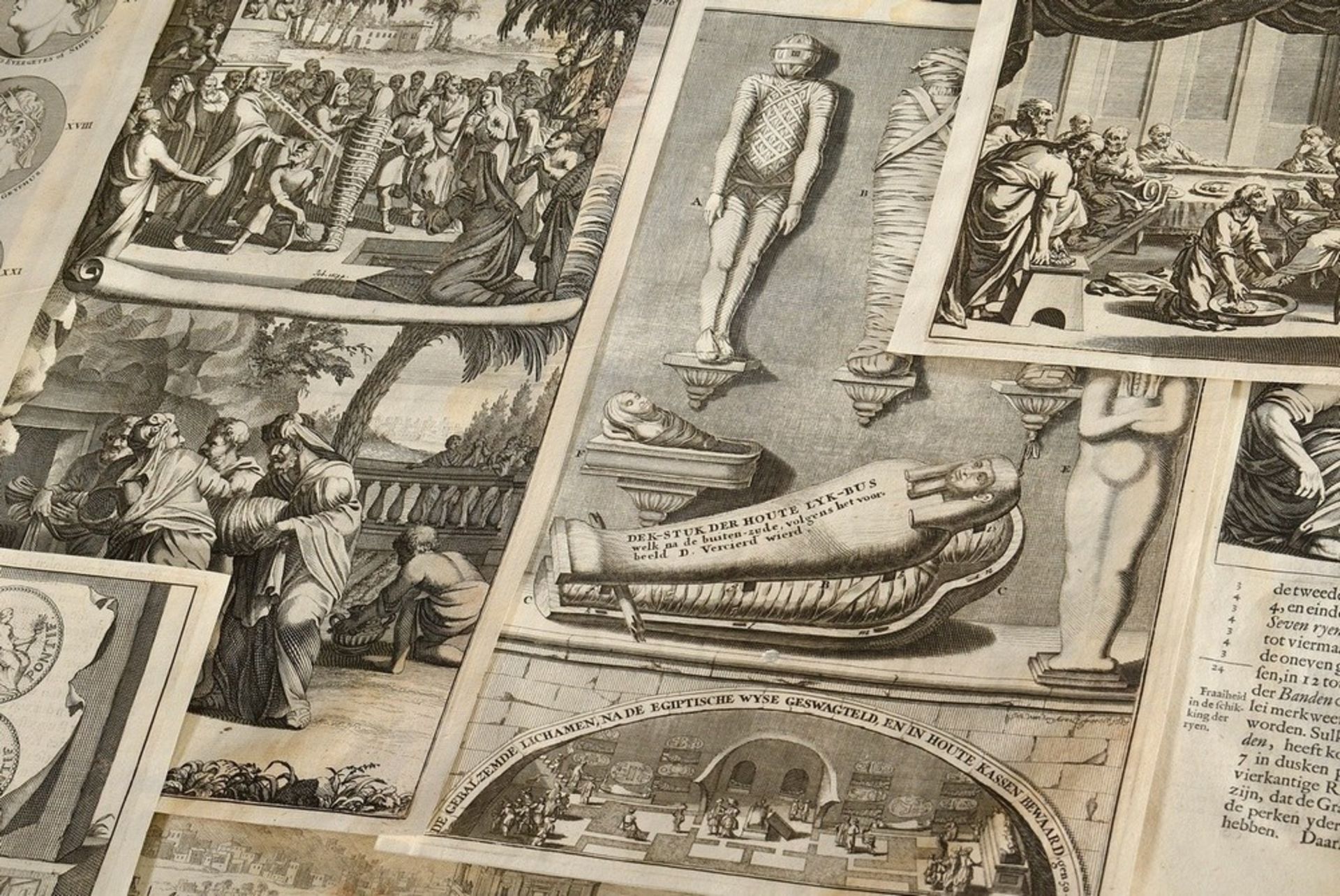 Goeree, Willem (1635-1711) ca. 40 Kupferstiche "Bibel-, Welt- und Kunstgeschichte", wohl alle aus " - Bild 10 aus 12