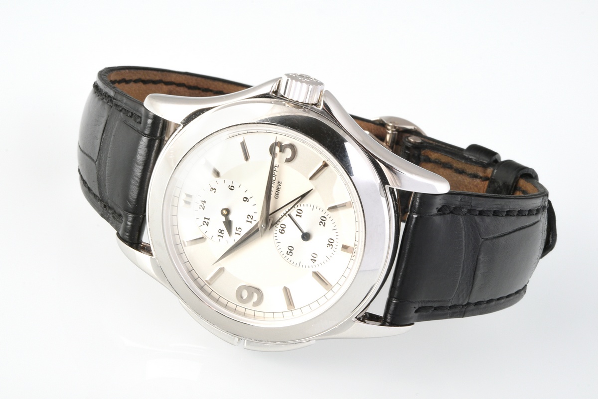 Attractive Patek Philippe "Calatrava Travel Time" wristwatch, Ref. 5134G-001, two time zones, 24-ho - Image 2 of 8