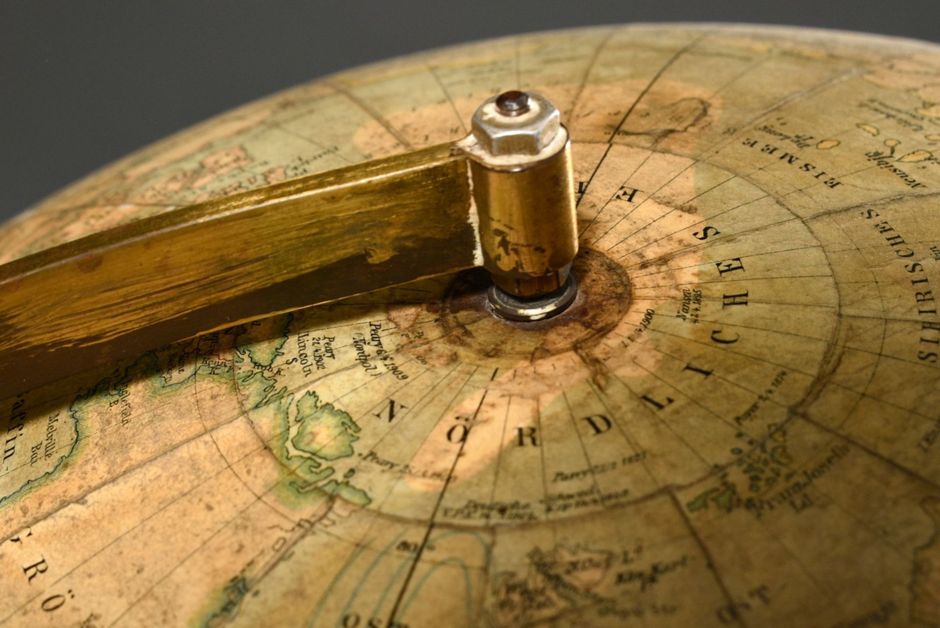 Large world traffic globe of the steamship company Norddeutscher Lloyd Bremen, made in the cartogra - Image 5 of 7