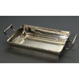 Rectangular bread basket with classical relief friezes and bow handles, Wilhelm Theodor Binder, c. 