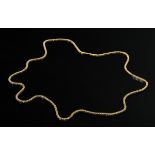 Heavy yellow gold 750 sautoir chain, 78.5g, l. 94cm, signs of wear