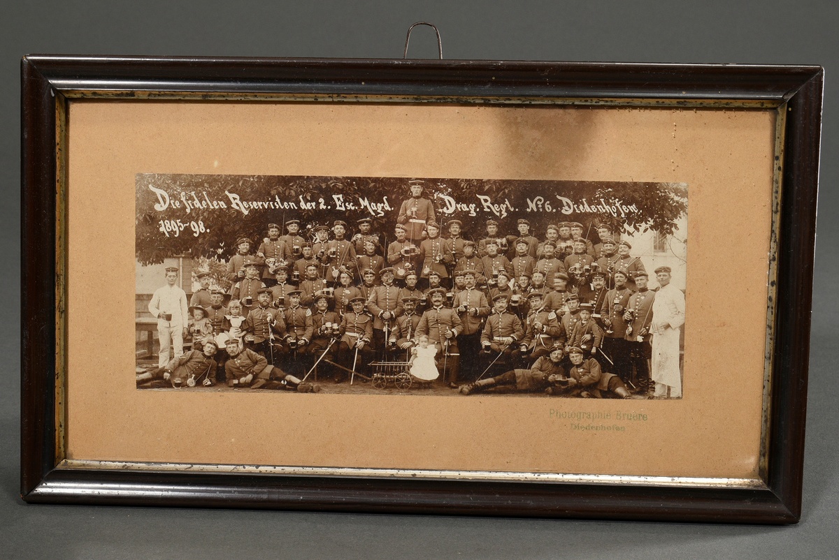 3 Various pieces of reservist memorabilia: large reservist pipe with steel lid in pickelhauben form - Image 12 of 16