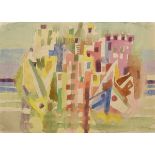 Bargheer, Eduard (1901-1979) " The Island of Procida II" 1949, watercolour/pencil, sign./dat. lower