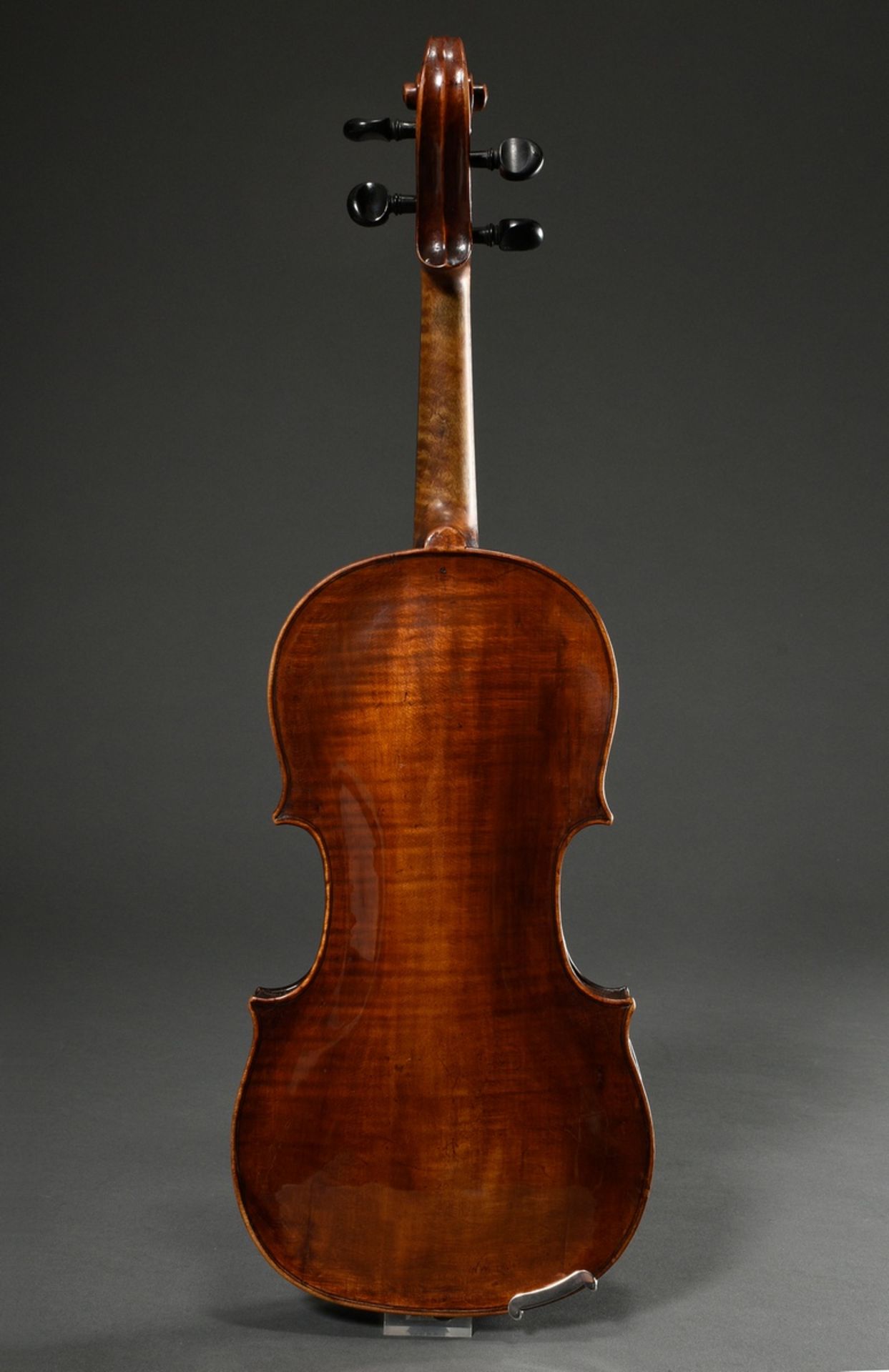 Deutsche Meister Geige, Sachsen Ende 18. Jh., wohl Pfretzschner oder Umkreis, ohne Zettel, einteili - Bild 5 aus 17