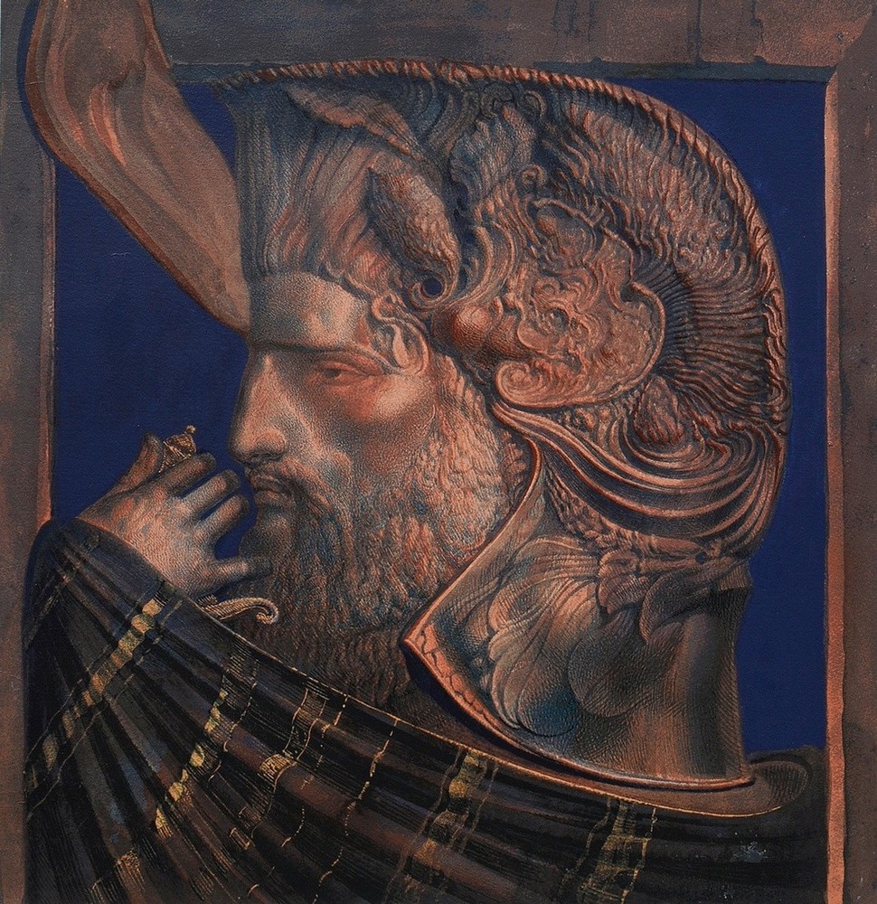 Fuchs, Ernst (1930-2015) "Perseus - Hommage à Daidalos" 1979, colour silkscreen, e.a. 17/50, b. sig