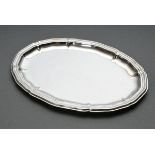 Oval tray with Chippendale rim, silver 835, 202g, 25x18.5cm, signs of use