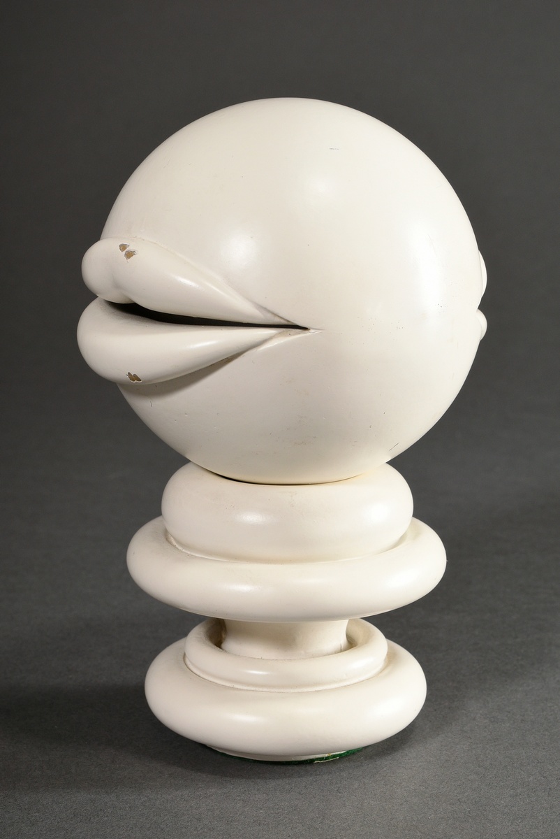 Ris, Günther Ferdinand (1928-2005) "Spherical Mouth" 1969, resin, painted, labelled on the bottom,  - Image 2 of 6
