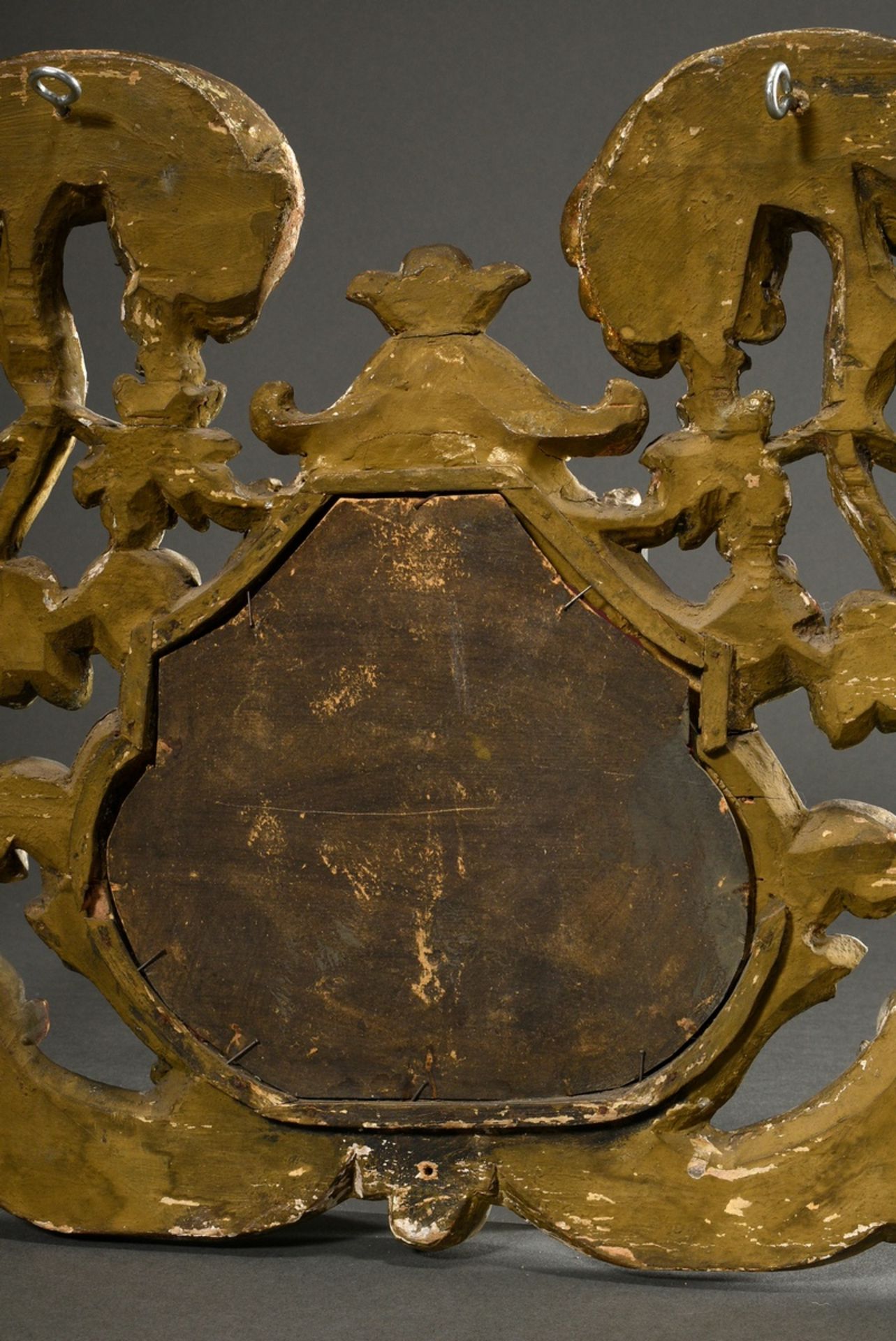 Elaborately carved and finely pierced supraport with volutes, garlands of flowers, latticework and  - Image 8 of 9