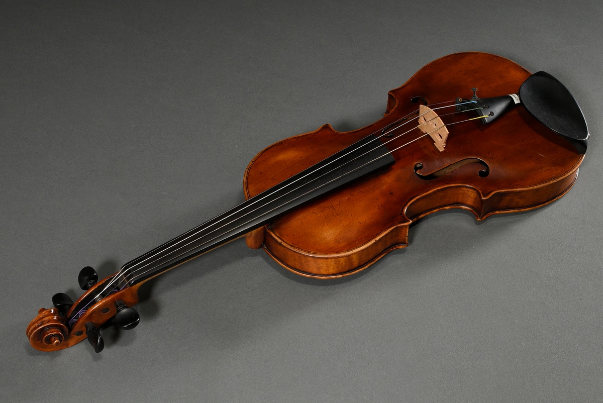 Italian master violin, 1st half 19th century, label inside "Domenico Geroni Brescia anno 1836", spl - Image 7 of 21