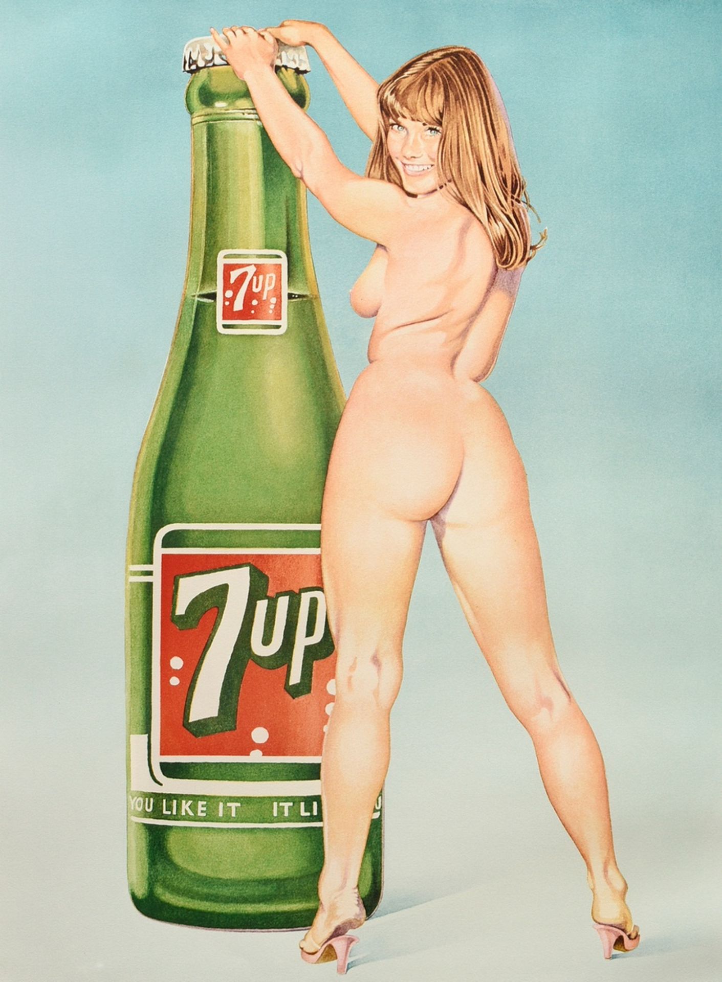 Ramos, Mel (1935-2018) "You Like it - it Likes you (7Up)" 1994, Farblithographie, 119/250, u. sign.