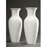 2 KPM "Chinesische Vasen", Weißporzellan, H. 40cm