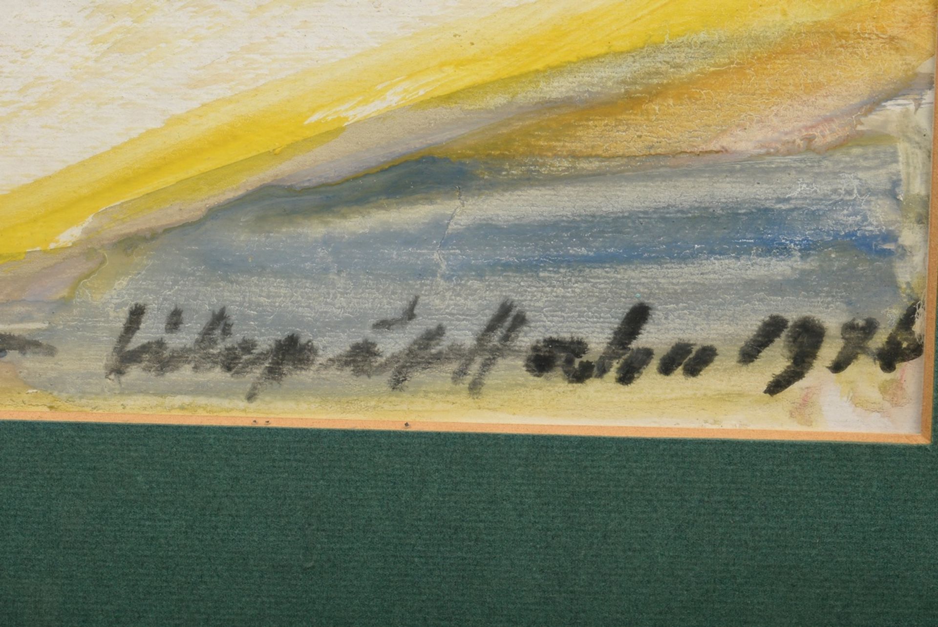 Hüther, Julius (1881-1954) "Hahn" 1946, Öl/Papier, u. sign./undeutl. betit./dat., 31,5x40cm (m.R. 5 - Bild 3 aus 4