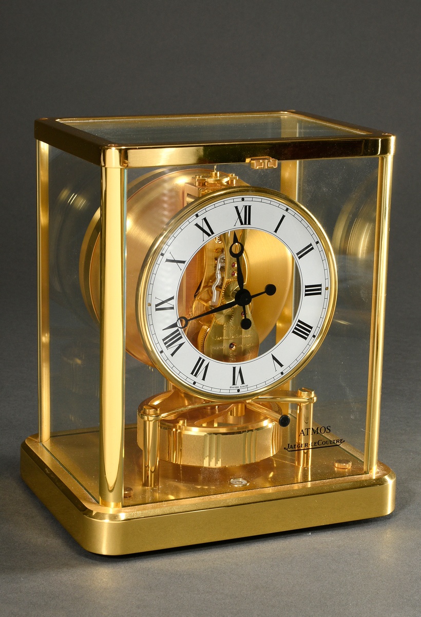 Jaeger LeCoultre table clock ‘Atmos’ with Roman numerals, No. 643688, Swiss 540, 23x17,5x13cm, no g - Image 2 of 8