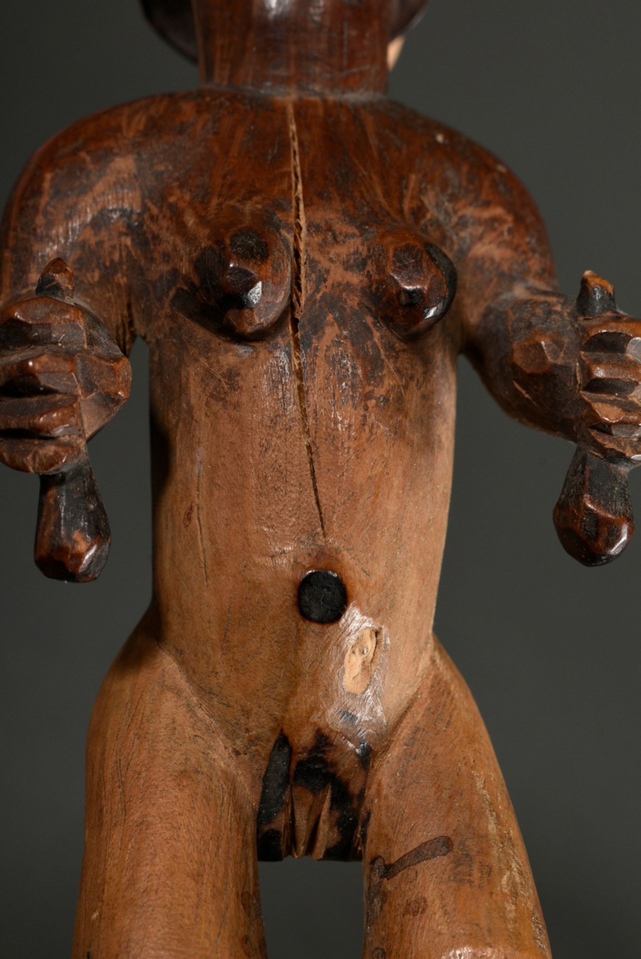 Figure of Bembe in Kingwe style (acc. Rahoul Lehuard), Central Africa/ Congo (DRC), wood with paint - Image 8 of 10