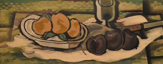 Braque, Georges (1882-1963) "Nature morte aux fruits" 1927, Farblithographie, 107/250, u. sign./num