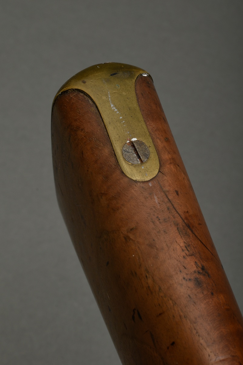 Percussion rifle, marked "Dresse. Ancion Laloux & Cie A Liege", walnut full stock, brass and iron,  - Image 13 of 14