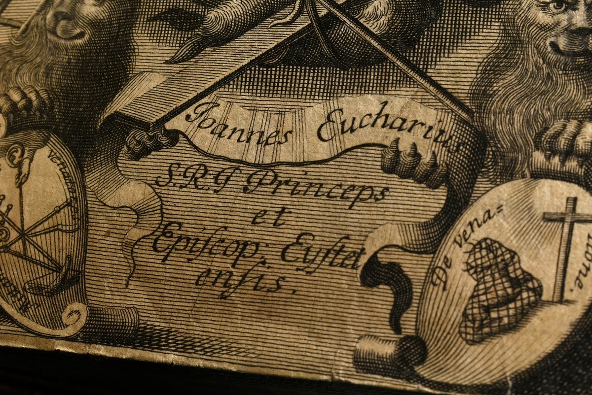 Christian edification book "Johannes Eucharius" (Prince-Bishop of Eichstätt Johann Euchar Schenk vo - Image 3 of 10