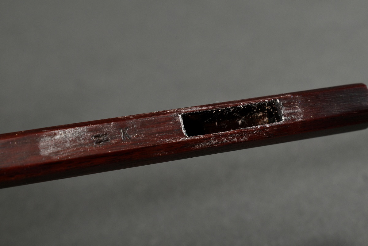 Master violin bow in case, so-called baroque bow, Saxony 20th century, brand stamp "C. Hans Karl Sc - Image 10 of 12