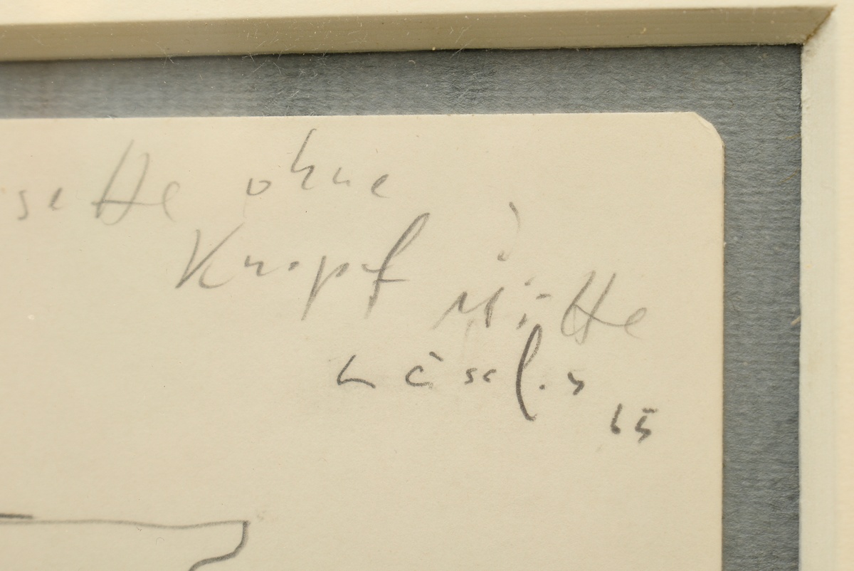 2 Leissler, Arnold (1939-2014) "Trani Cathedrale" 1969 und "Rosette ohne Kopf" 1965, Bleistift/Bunt - Bild 6 aus 9