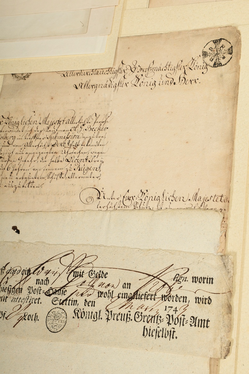 Sammlung von 40 preußischen Schriftstücken und prominenten Unterschriften aus dem 16.-20.Jh., u.a.: - Bild 10 aus 10