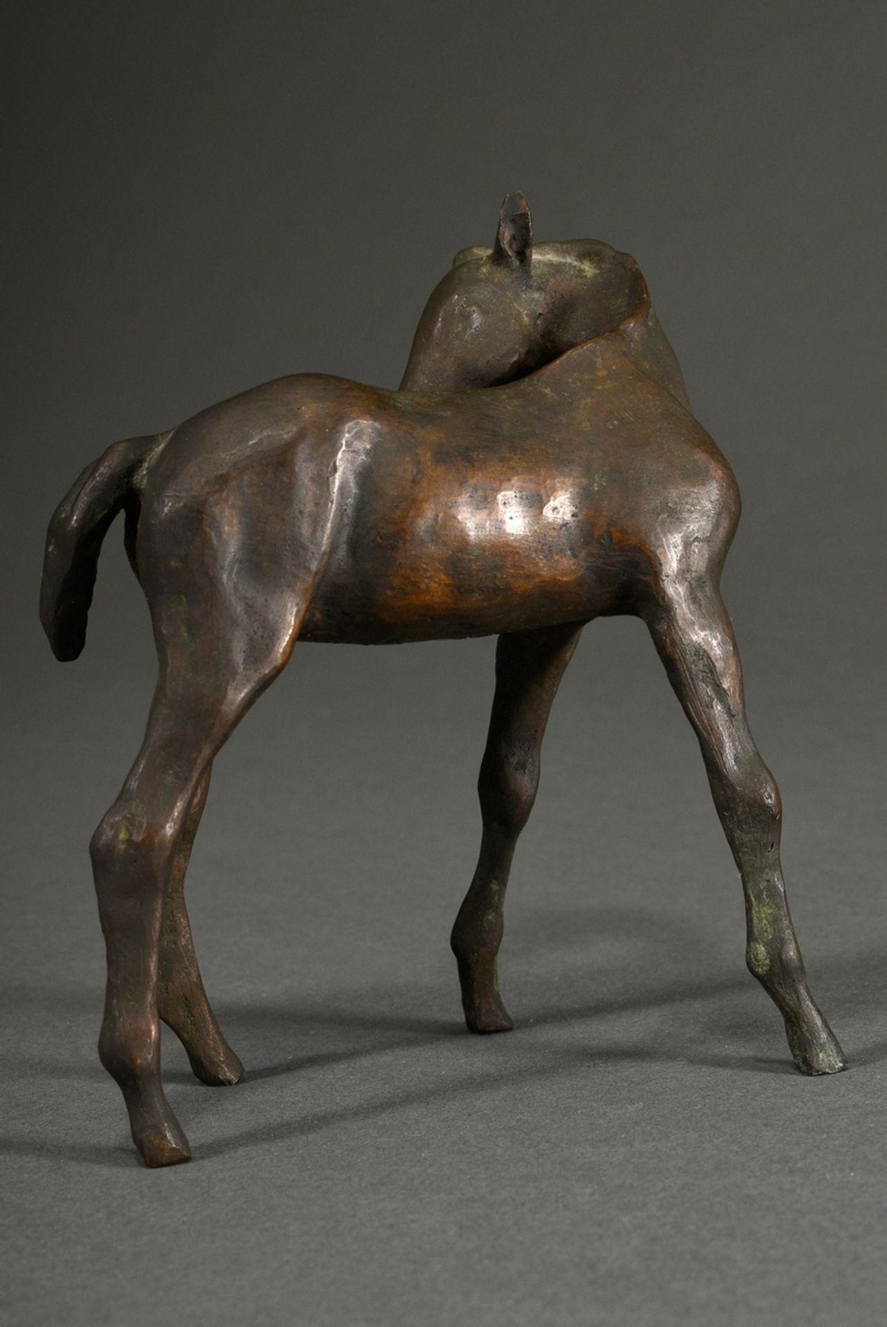 3 Strahlendorff-Eilers, Friderun von (1916-2011) "Foals", patinated bronze, each sign., h. 4.5-18.4 - Image 7 of 9