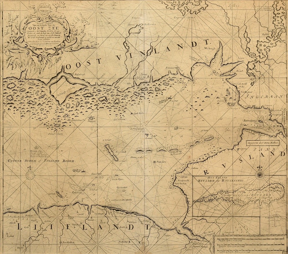 Keulen, Johannes van (1654-1715) ‘Nieuwe Paskaert Voor een Gedeelte Van de Oost Zee...’ (Eastern Ba