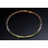 H. Stern yellow gold 750 rainbow necklace with amethysts, topazes, tourmalines, peridots, citrines 