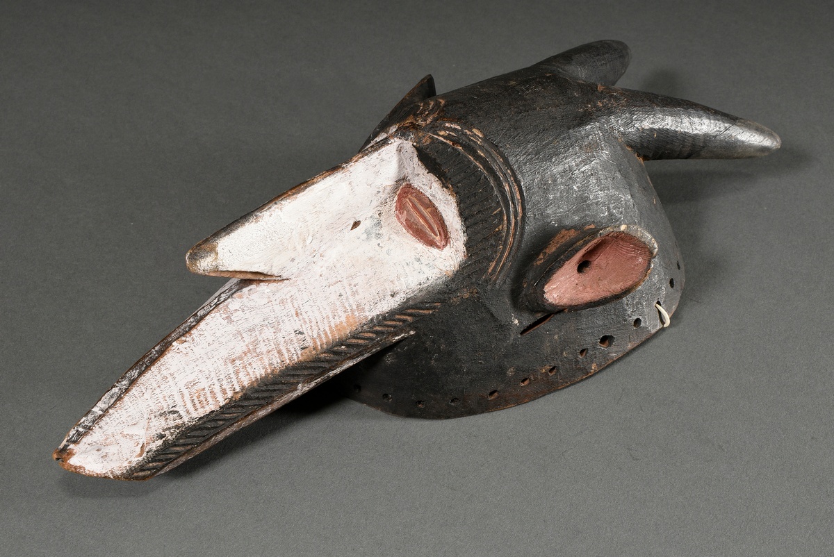 Ula Onu mask, Nigeria/ West Africa, probably 19th c., wood with periodically refreshed paint and ho - Image 15 of 15